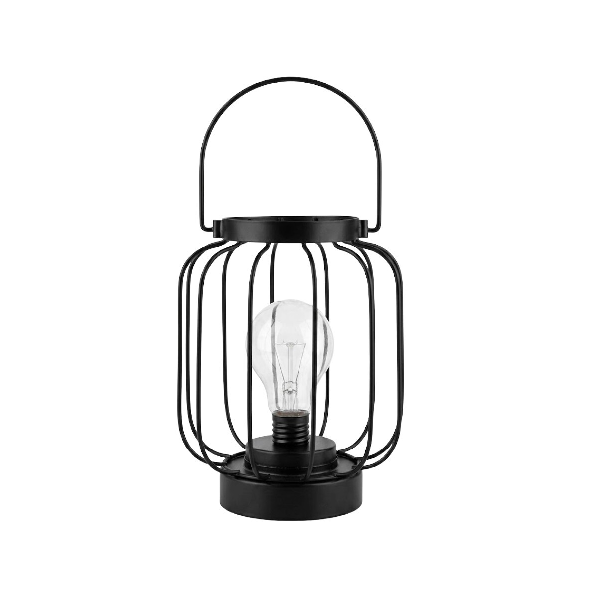 LAMPARA METAL NEGRO P/MESA 15.5X19.5CM 