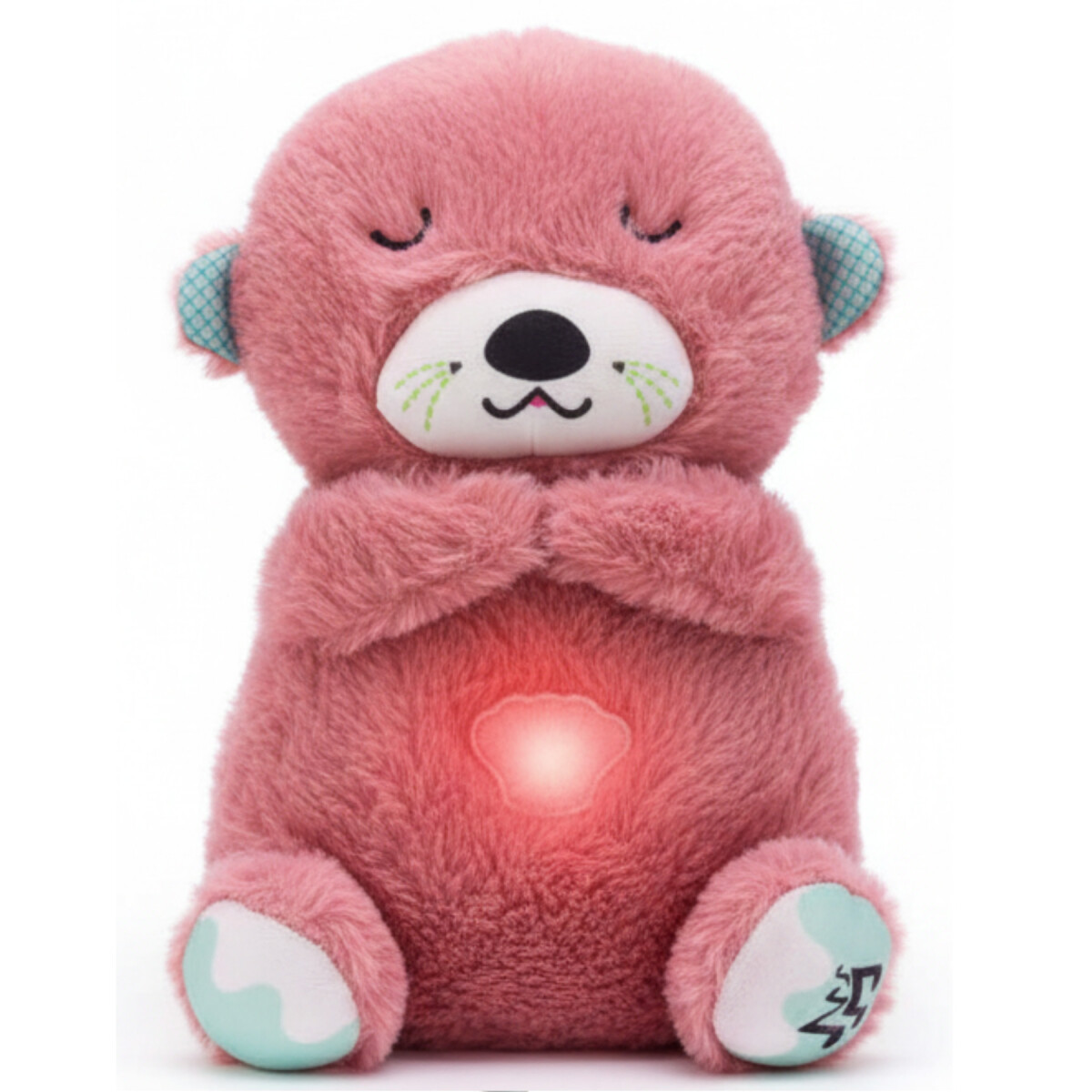 Peluche Nutria Bebé Respira Y Relaja Dormir Niño Tendencia - Variante Color Rosa 