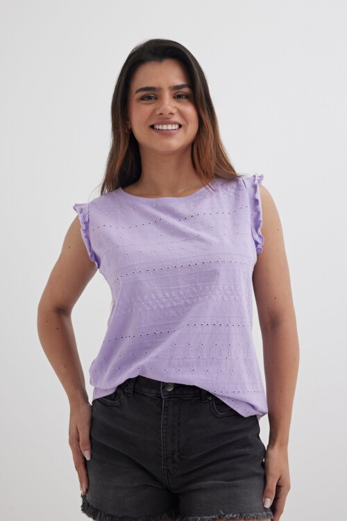 Blusa broderie LILA