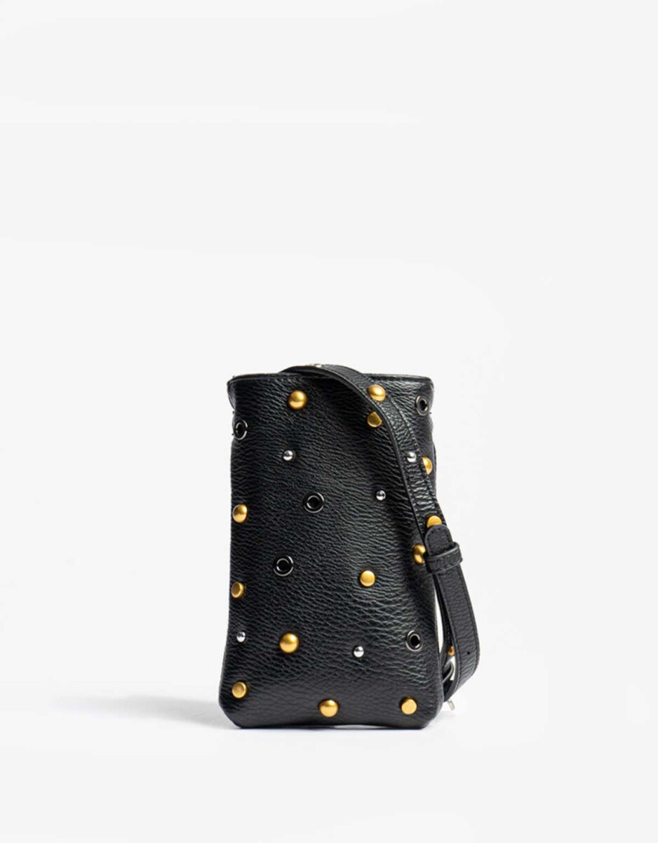 Portacelular Con Tachas Mixplating - Negro 