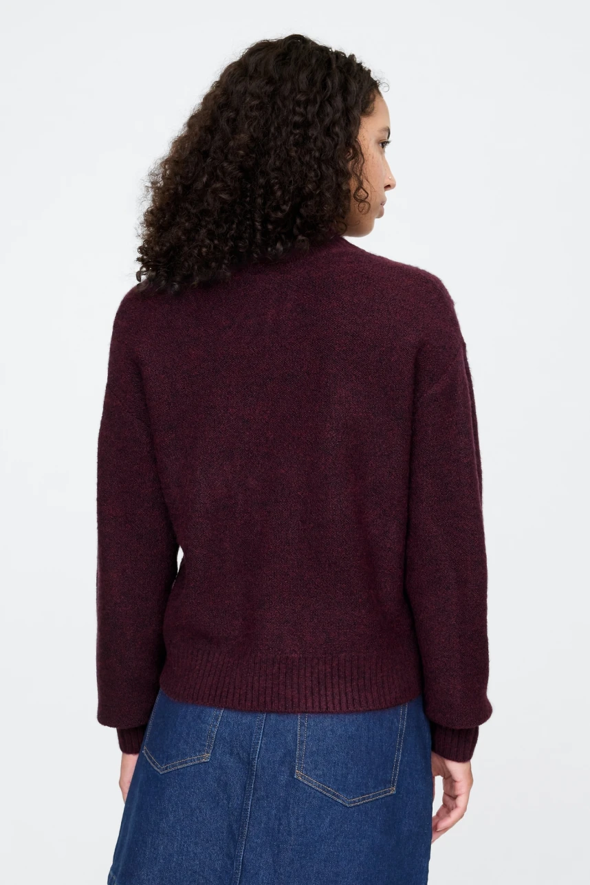 Buzo Polera Ochos Mujer Burgundy 509