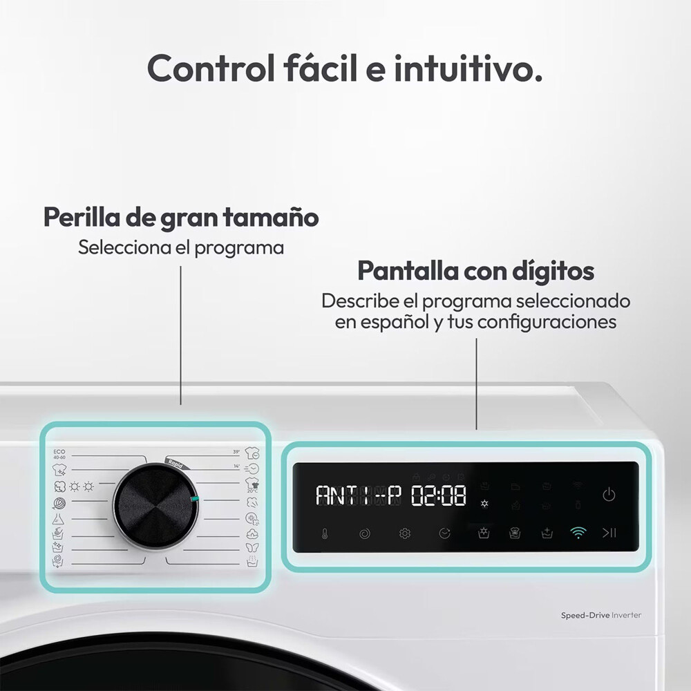 LAVASECARROPAS CANDY INVERTER BLANCO BWR4128BL8 12/8KG