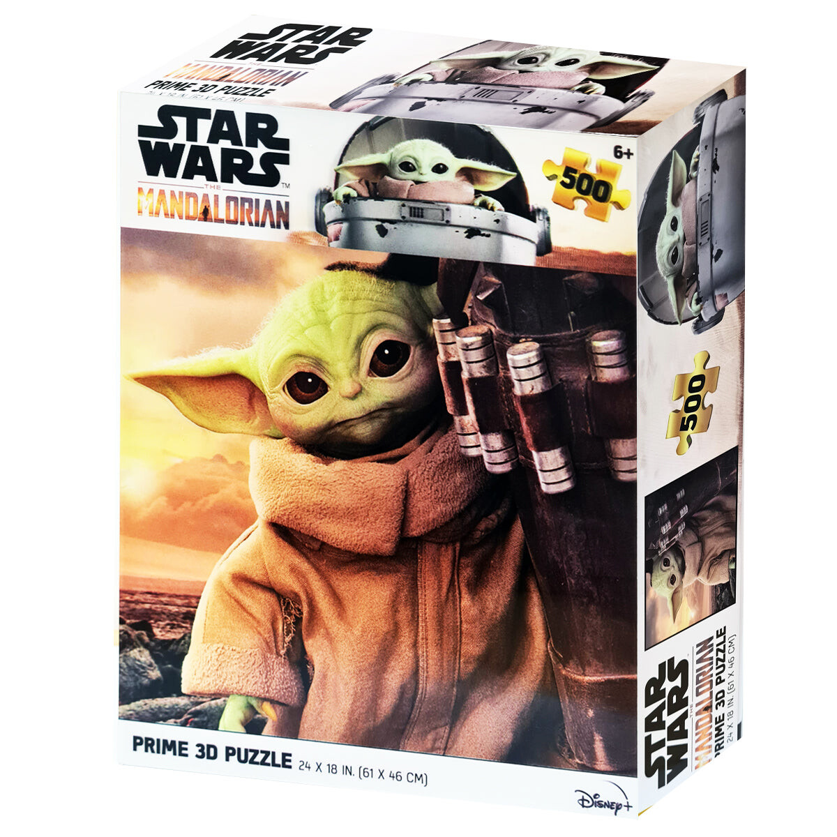 Puzzle Prime 3D Lenticular 500pzs Baby Yoda Star Wars 