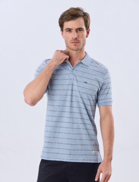 REMERA POLO ESTAMPADA Denim