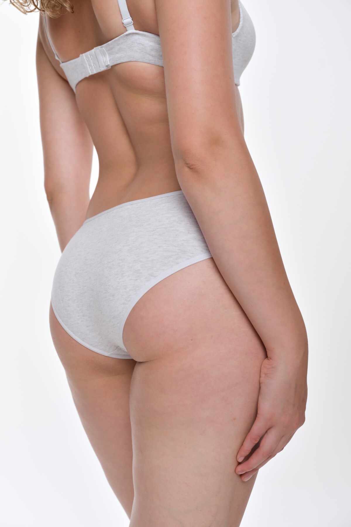 Bombacha Cotton club Gris Melange