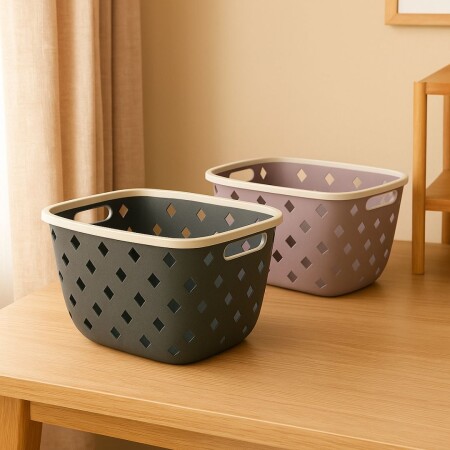 CESTO CANASTO ORGANIZADOR CALADO 29,8X20,6X16,5CM CESTO CANASTO ORGANIZADOR CALADO 29,8X20,6X16,5CM