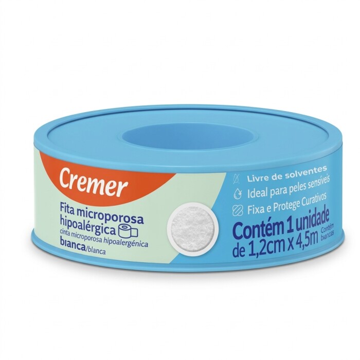 CINTA HIPOALERGE CREMER 1,2CM X 4,5CM única