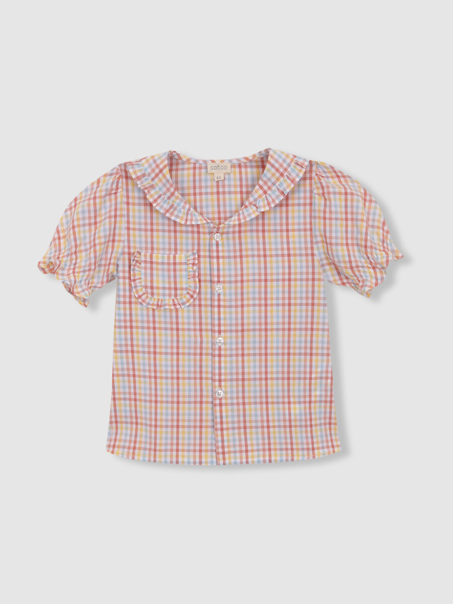 Pijama Cuadros Blanco