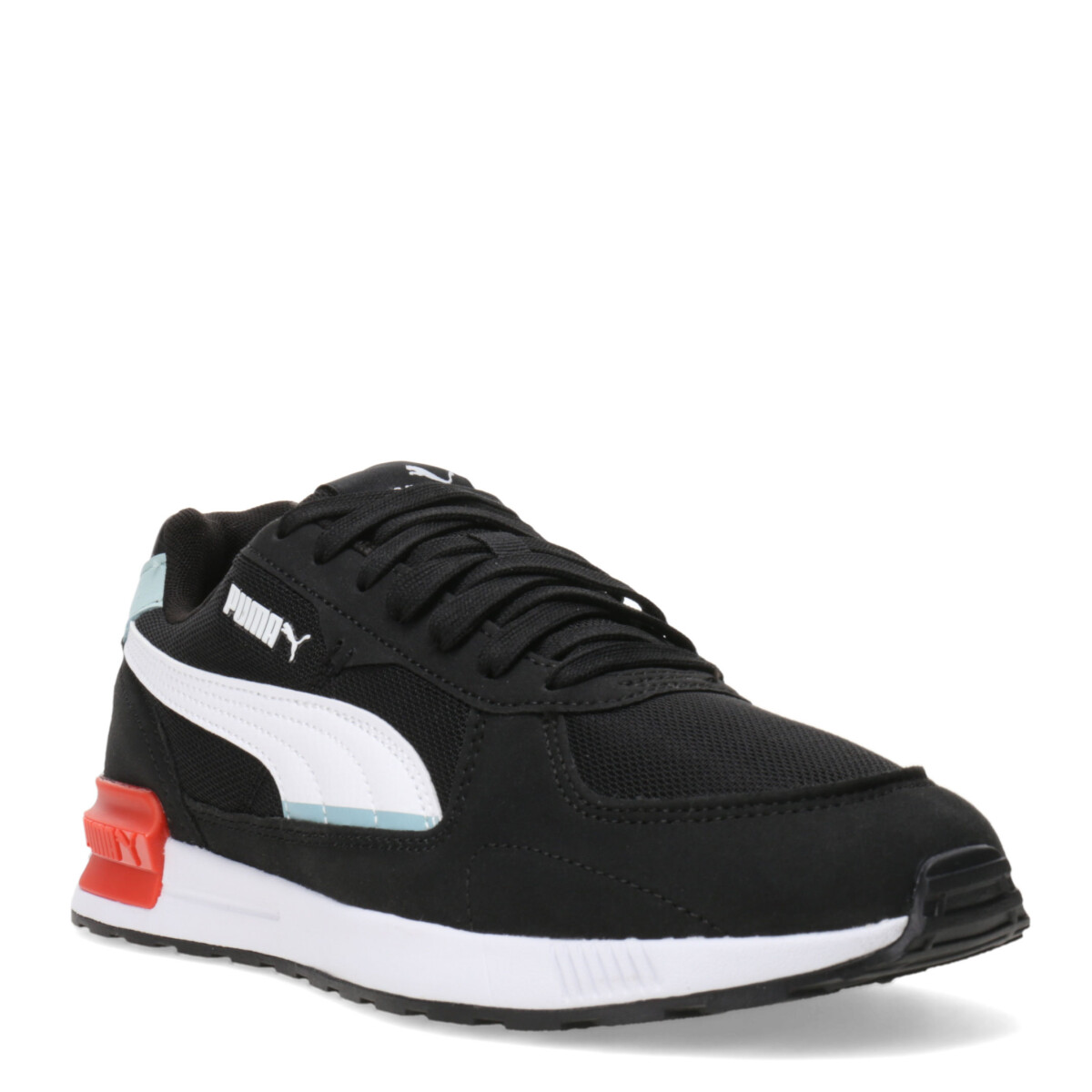 Championes de Hombre Puma Graviton Mns Puma - Negro - Blanco - Verde Agua 