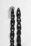 Cinturón estrella y hebilla negro