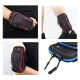 Estuche Porta Celular Brazalete Brazo Correr Runner Caminar Color negro con celeste