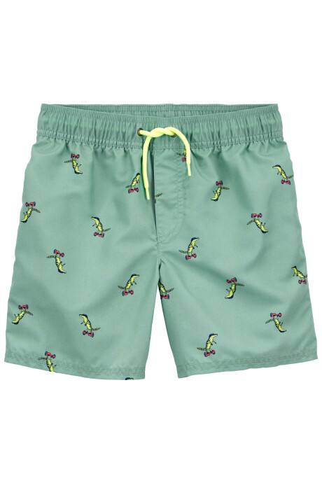 Short de baño con protección UPF 50+ diseño cocodrilos Sin color