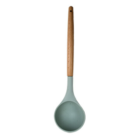 CUCHARON SILICONA MANGO MADERA CUCHARON SILICONA MANGO MADERA
