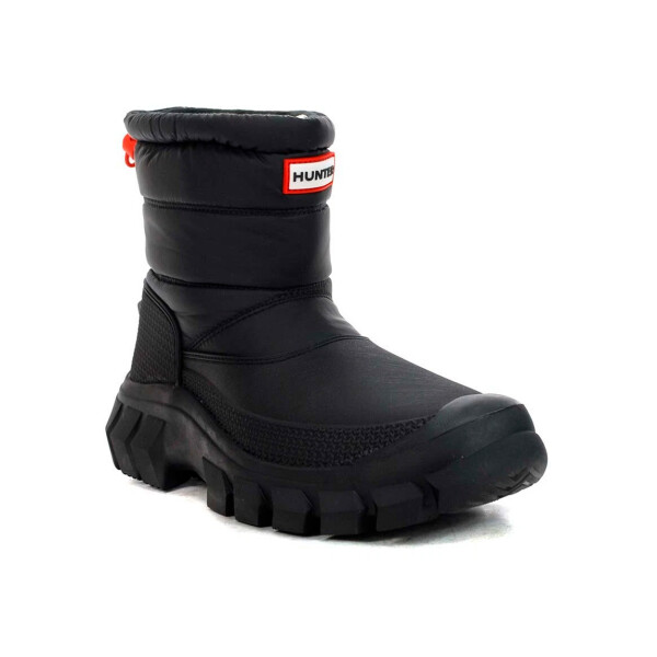 Hunter Bota de nieve Intrepid caña corta Mujer - Negro Negro-Negro