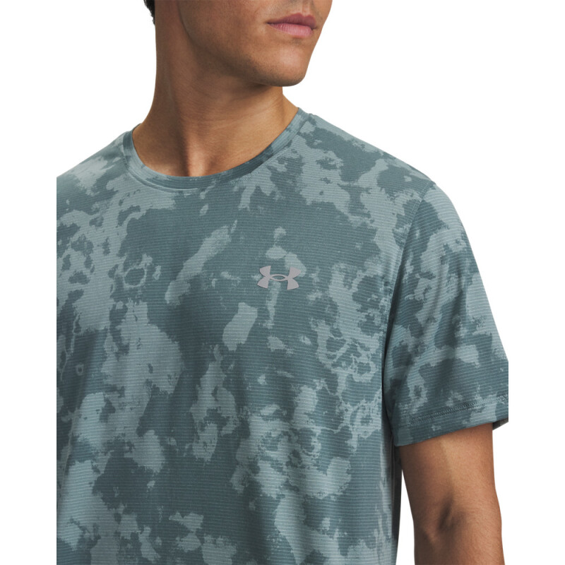 UA Launch Printed SS-RED GRN-323