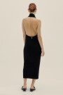 HALTER KNIT DRESS Black