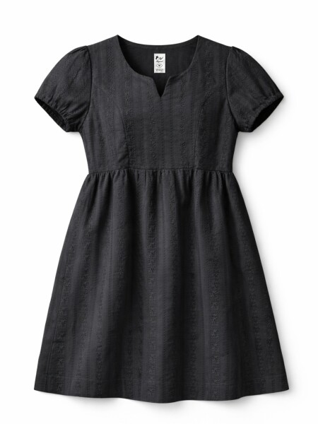 Vestidos broderie Negro