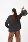 CARDIGAN TEJIDO CON LUREX Gris