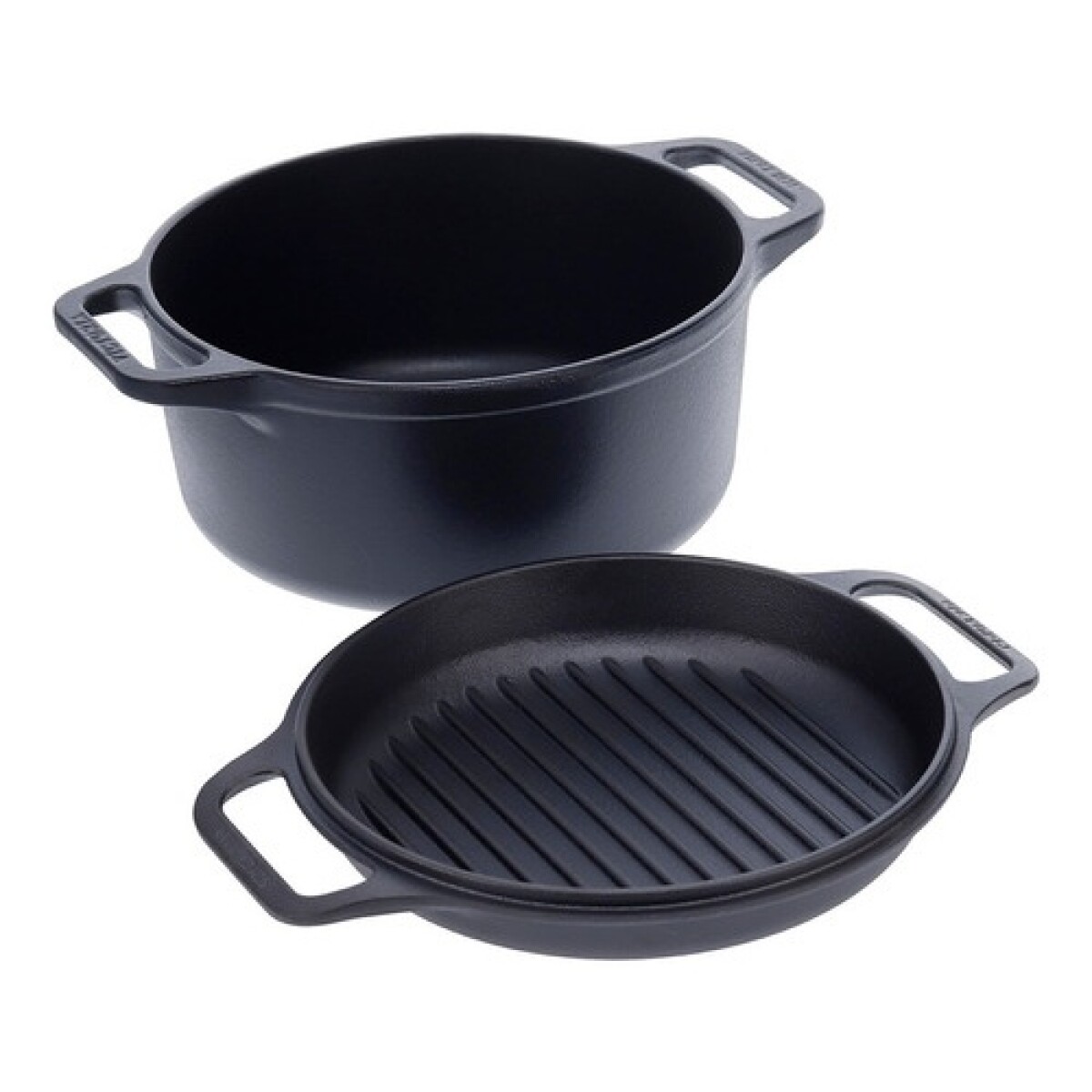 Olla 2 en 1 en Hierro Fundido Curado Victoria 5.7L 26cm 