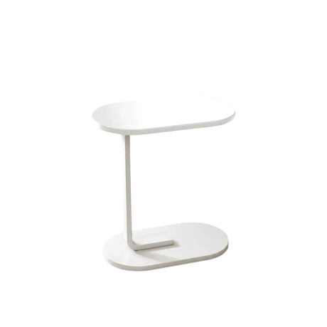 Mesa auxiliar Lumax de arrime MDF minimalista para living Madera Blanco
