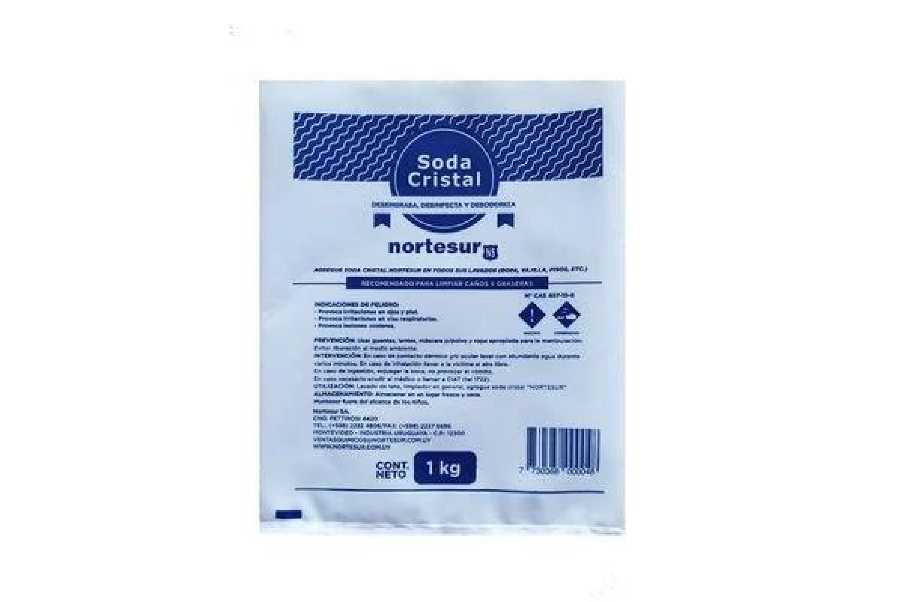 SODA CAUSTICA EN PERLAS, 1 KG 
