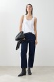 Musculosa escote a la base blanco