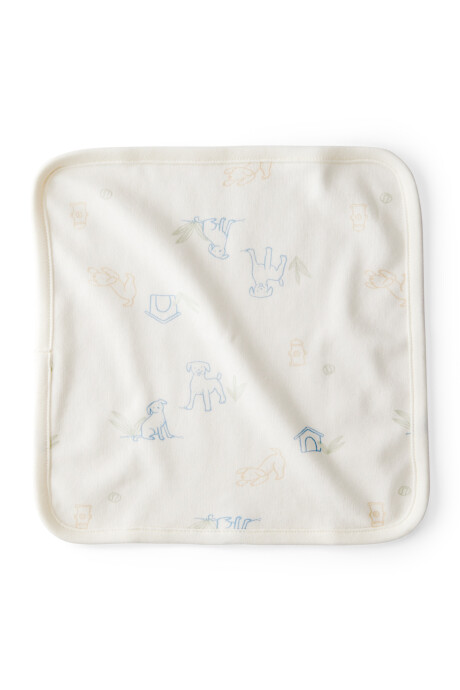 Pack seis paños de aseo de algodón terry, azules Pack seis paños de aseo de algodón terry, azules