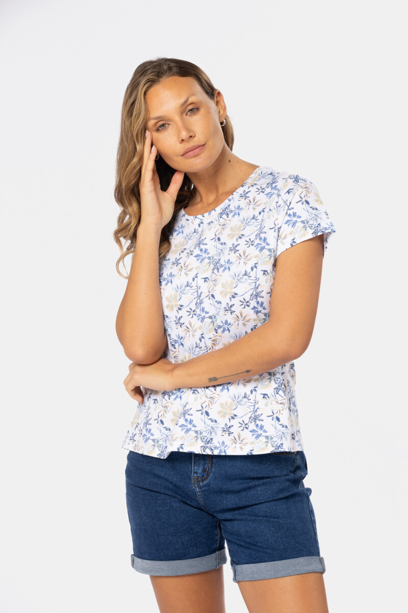 REMERA ESTAMPADA - Blanco 