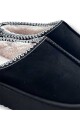 PANTUFLA PLATAFORMA TIPO ZUECO Negro
