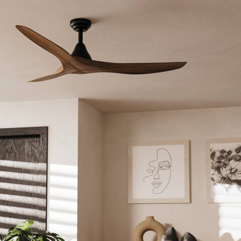 Ventilador de techo madera Ø1320mm con control EG0190