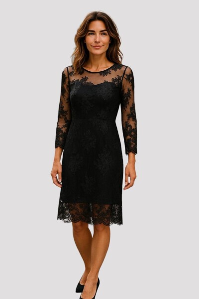 Vestido Borda Negro