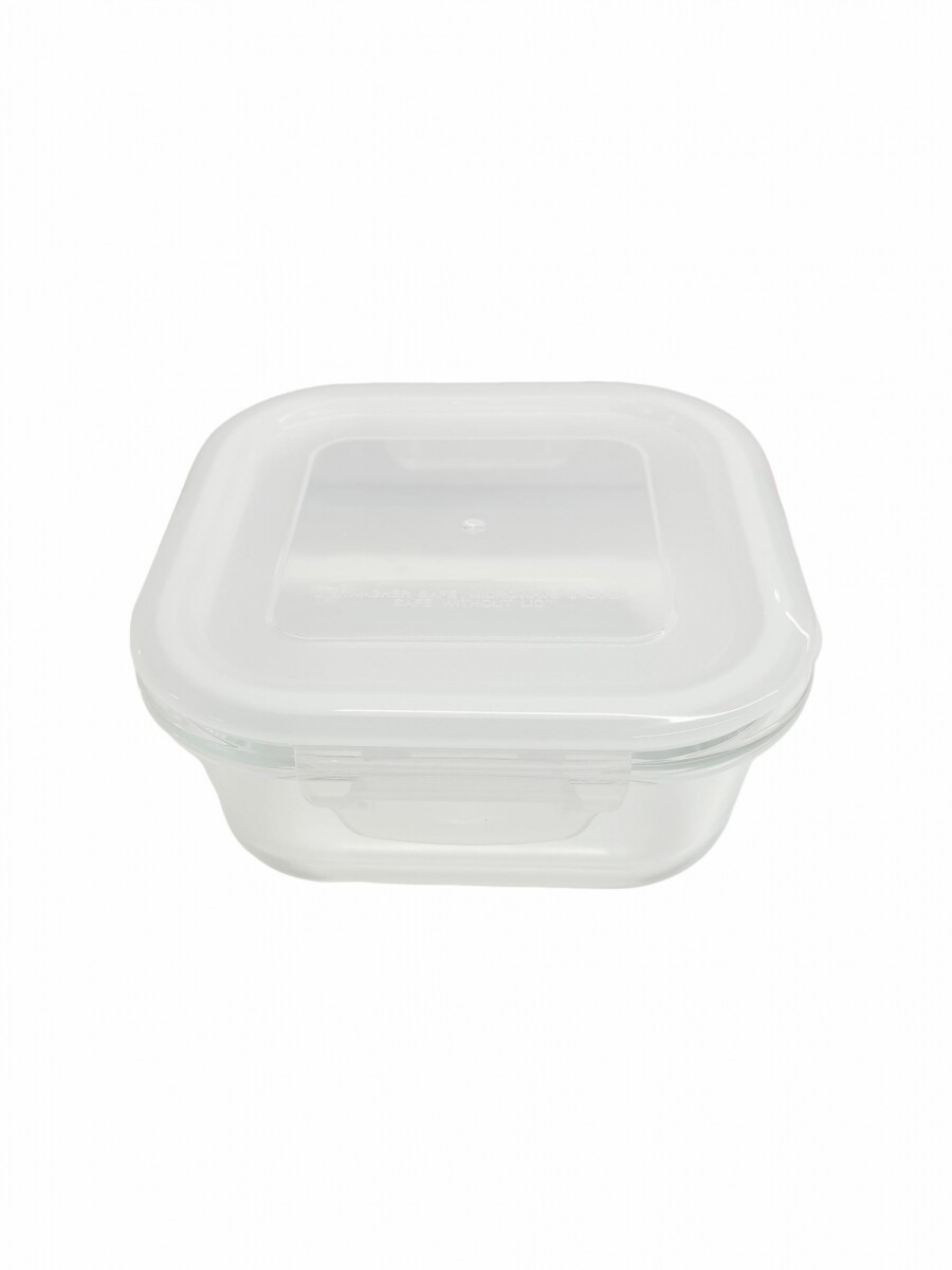 Bento box vidrio 530ml - blanco 