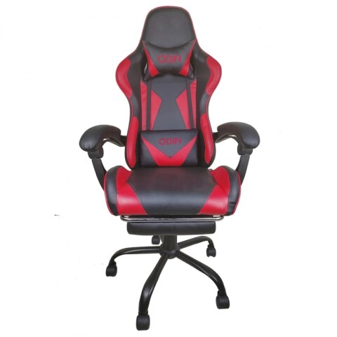Silla de Escritorio Gamer Empoli EM-GC01 con reposapies Rojo