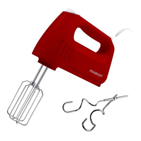 BATIDORA PEABODY 300W ROJO PE-HM550R