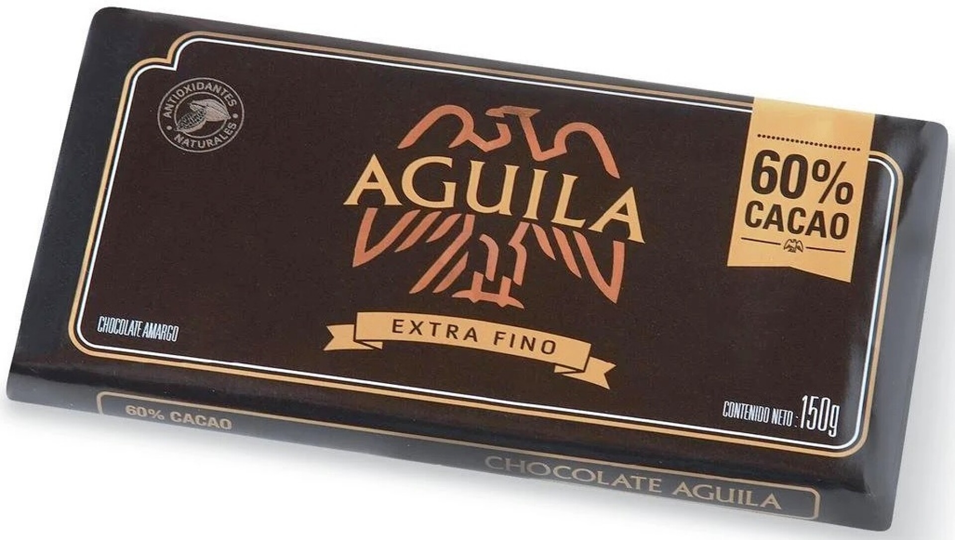 TABLETA CHOCOLATE AGUILA EXT FINO 150G 60% CACAO 