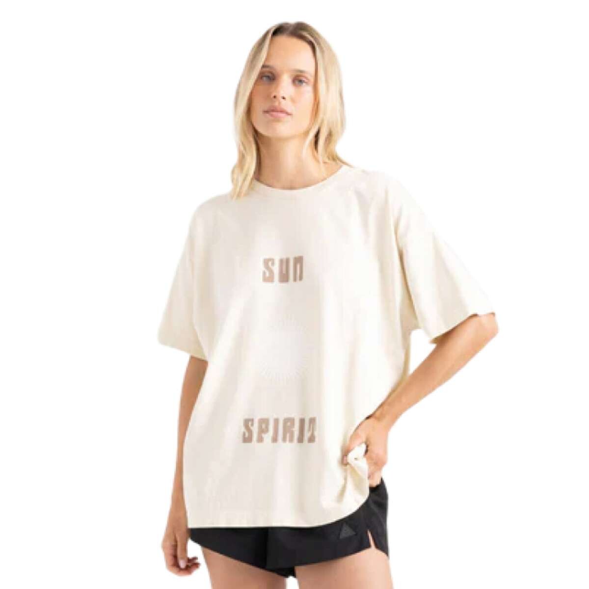 Remera Roark Sun Oversized - Beige 