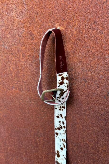 Cowhide Belt Print / Dorado