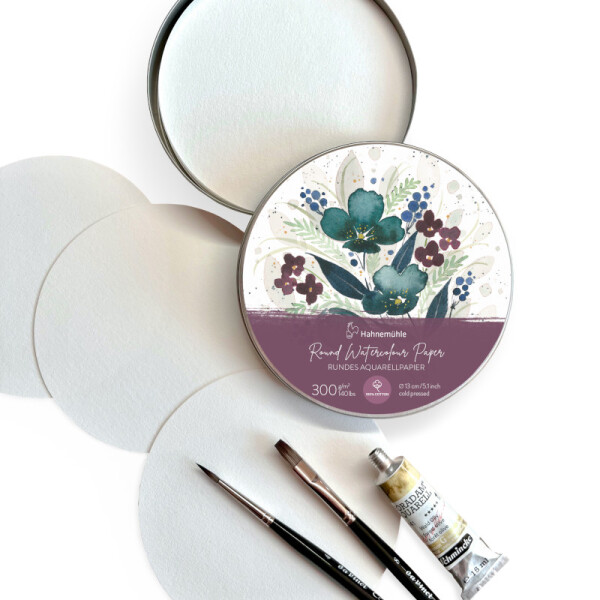 Papel acuarela redondo 300 g - Hahnemühle Única