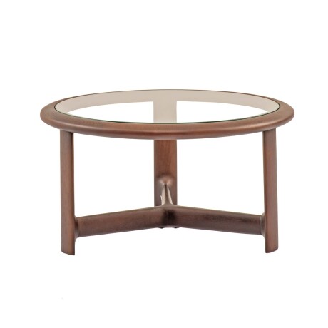MESA RATONA MADERA-Y-VIDRIO MARRON DONATELLA M CACAO