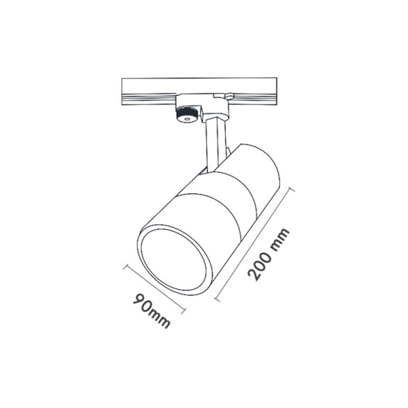 Spot p/riel BONATTI 30 TRACK blanco 30W 3000K MN1015