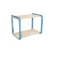 Estante doble madera y metal CELESTE
