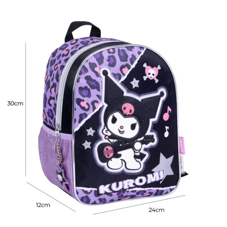 Mochila Escolar Kuromi 30cm Infantil Original Mochila Escolar Kuromi 30cm Infantil Original