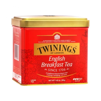 TWININGS LATA ENGLISH BREAKFAST 200 GR Twinings Lata Breakfast 200g