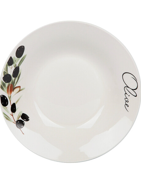 PLATO HONDO PORCELANA 20CM OLIVE PLATO HONDO PORCELANA 20CM OLIVE