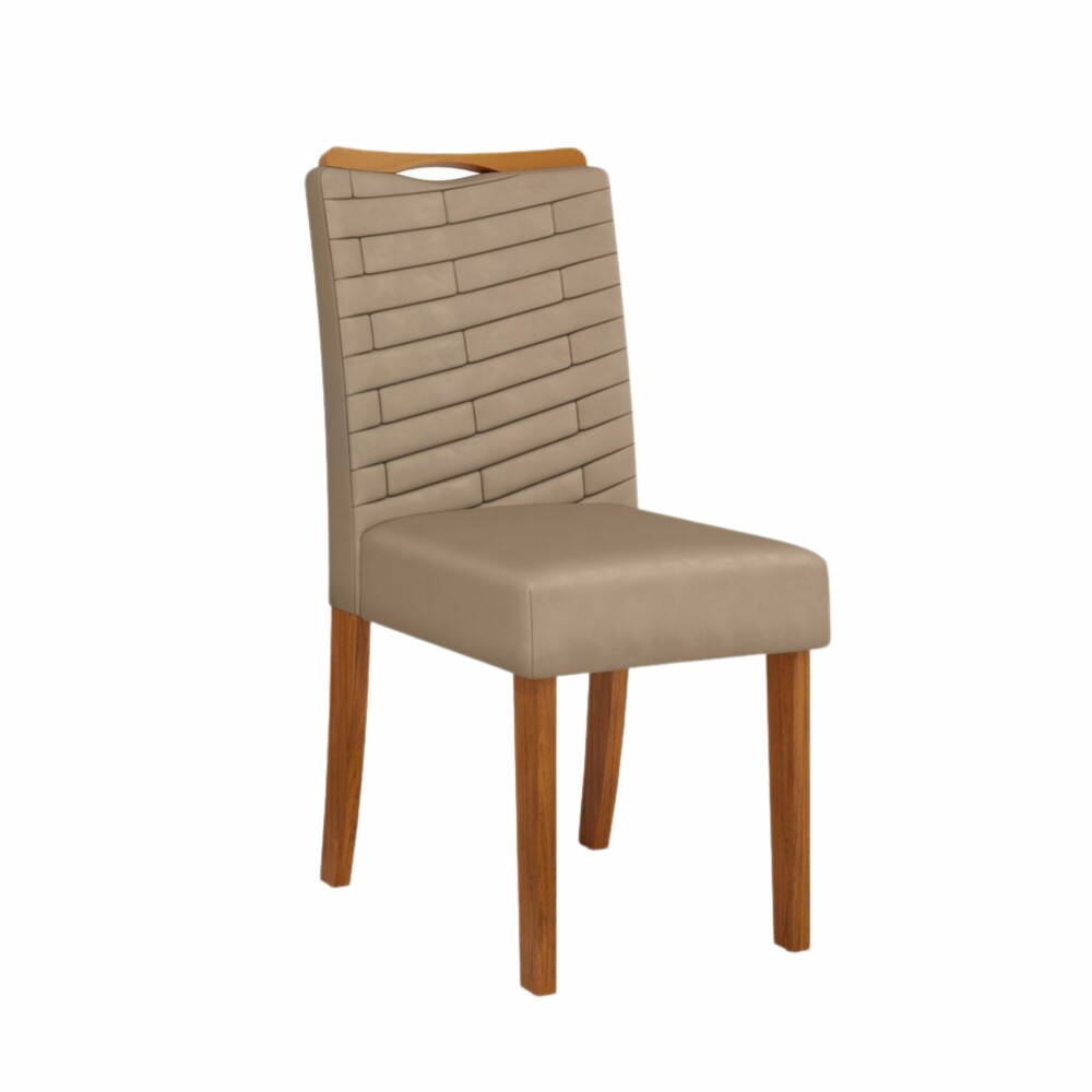 Silla Julia tapizada - Linea Milán Marron