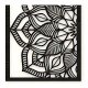 Díptico Mandala Calada 103 X 70 Cmts Madera Decor Negro