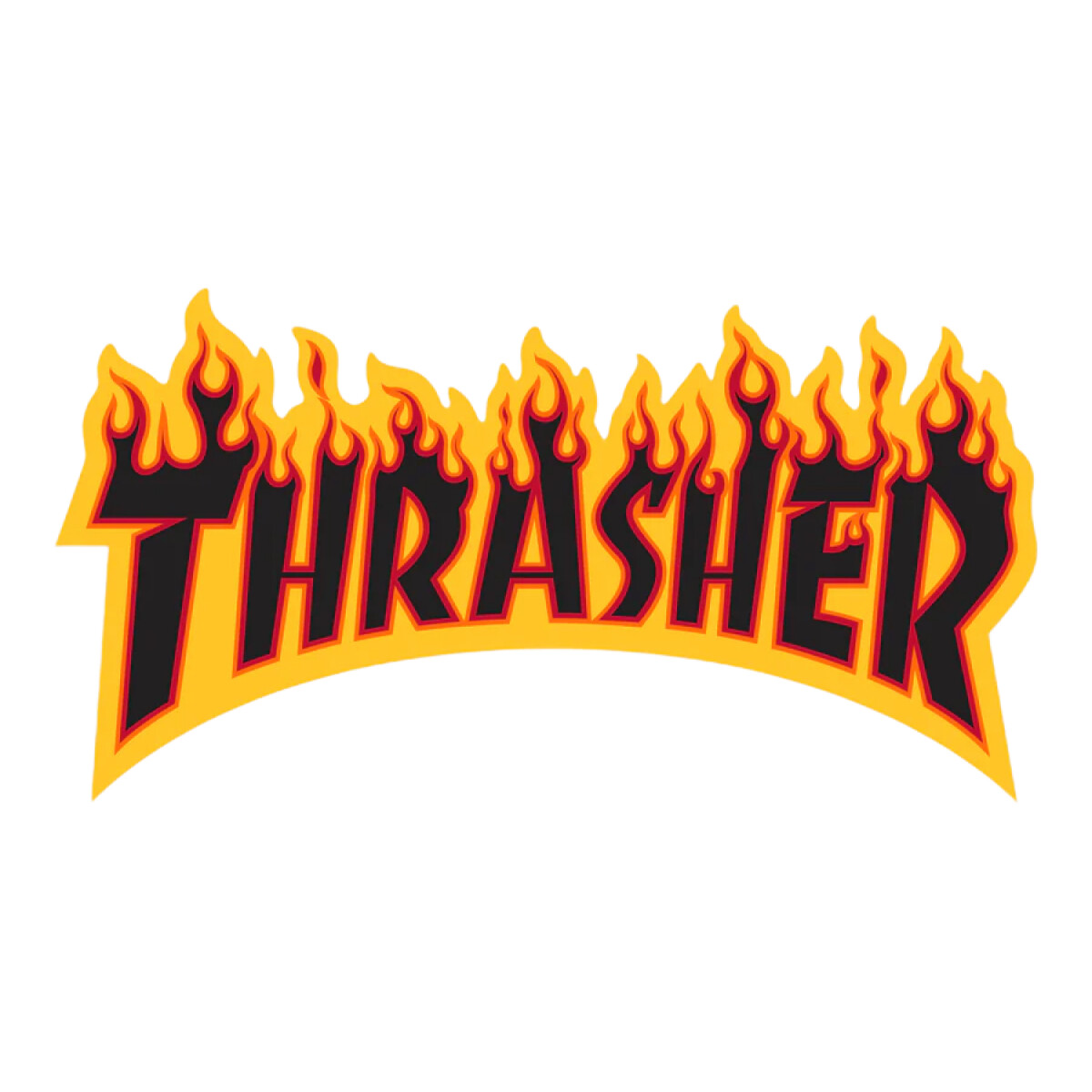 Calcos Thrasher Sticker Flame 