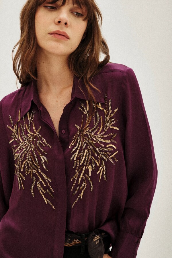 Camisa Gretel Shine Violeta
