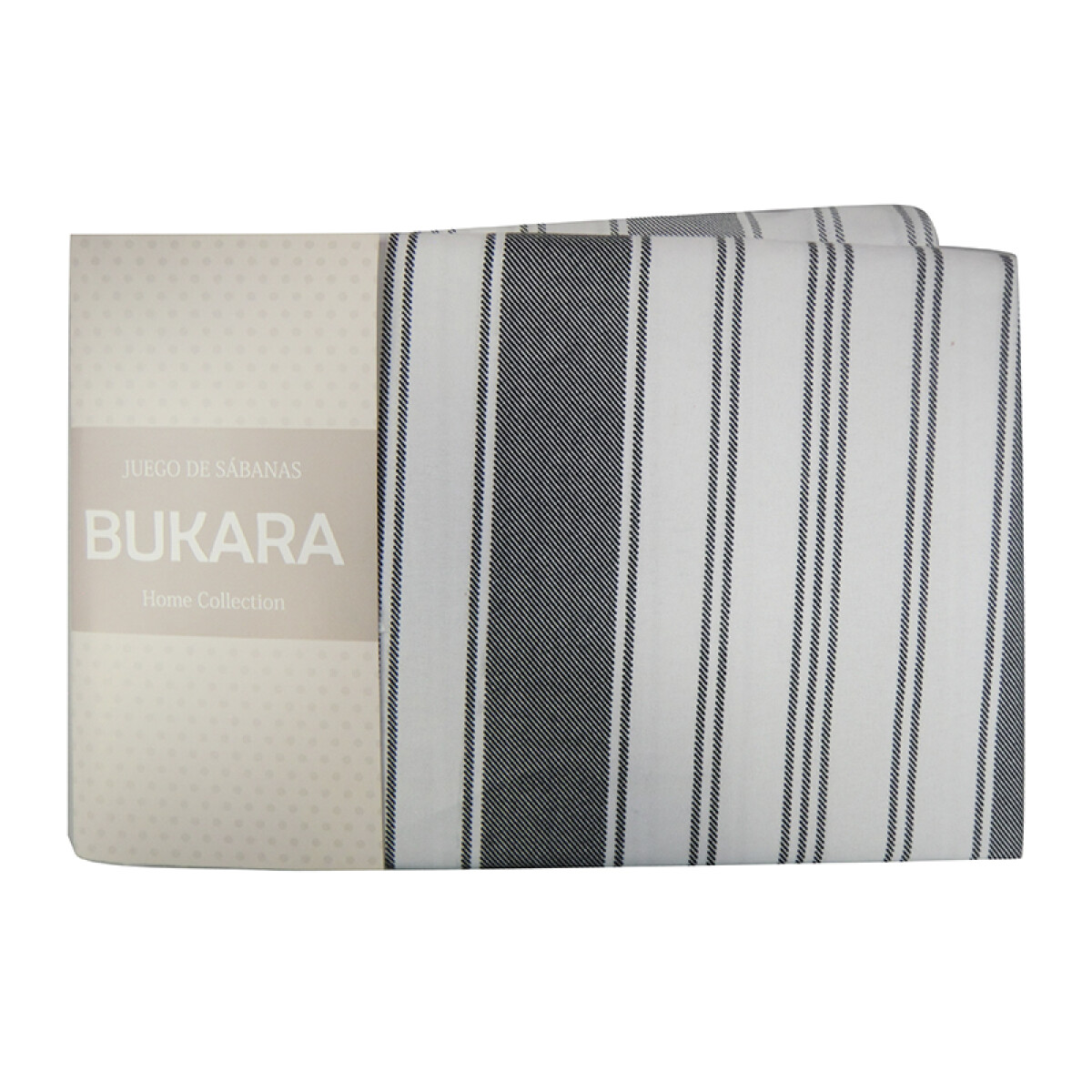 Juego Sábanas Queen Size Bukara 100% Microfibra - 237 RAYAS 
