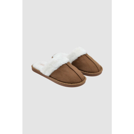 Pantufla basic fur inv26 Marron